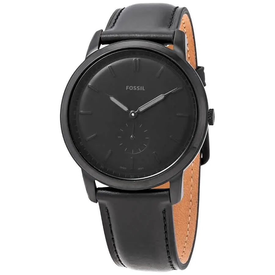 The Minimalist Quartz Black Dial Men`s Watch FS5447 by Fossil