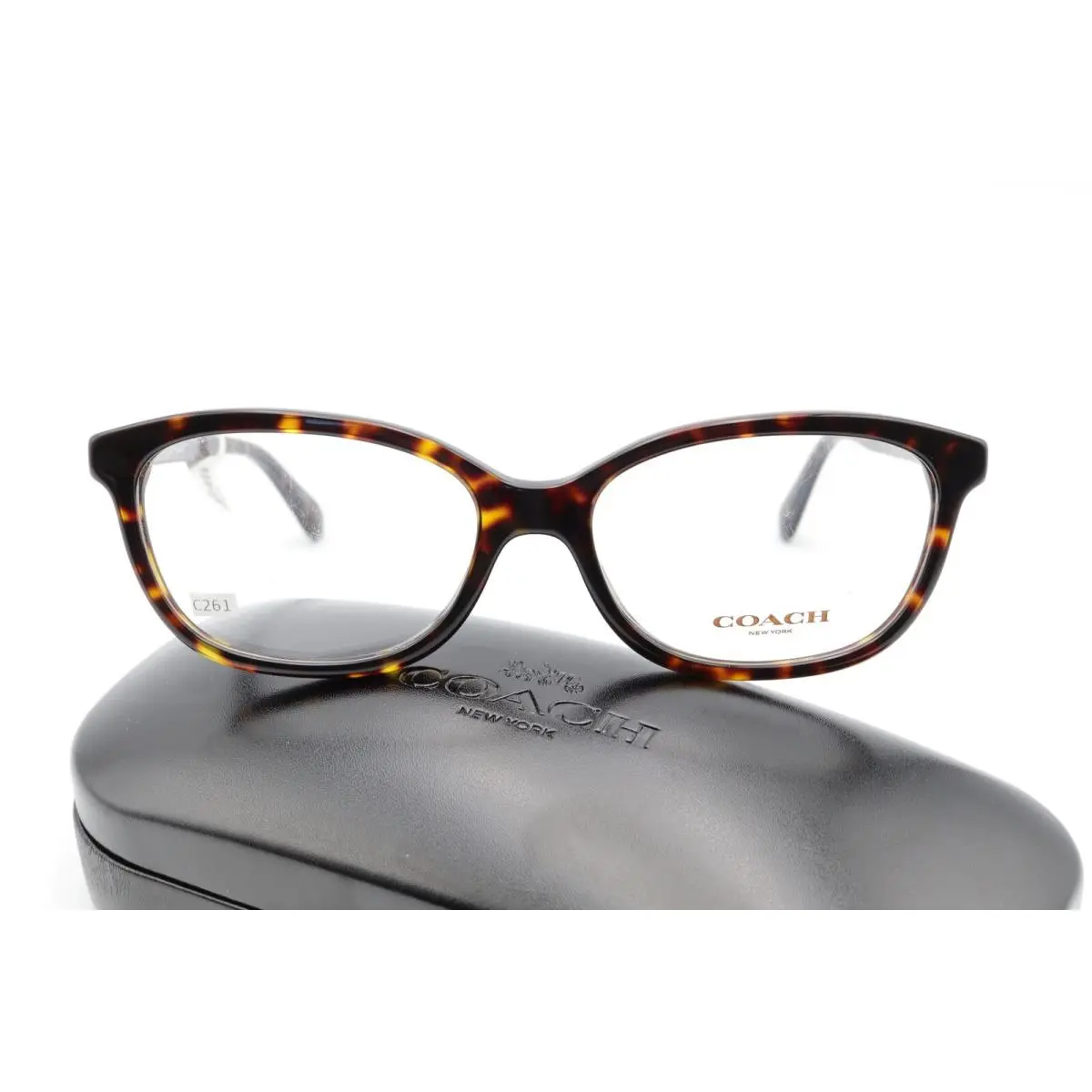Coach HC 6173 5120 Dark Tortoise 54-16-140 Eyeglass Frames W/coach Case C261