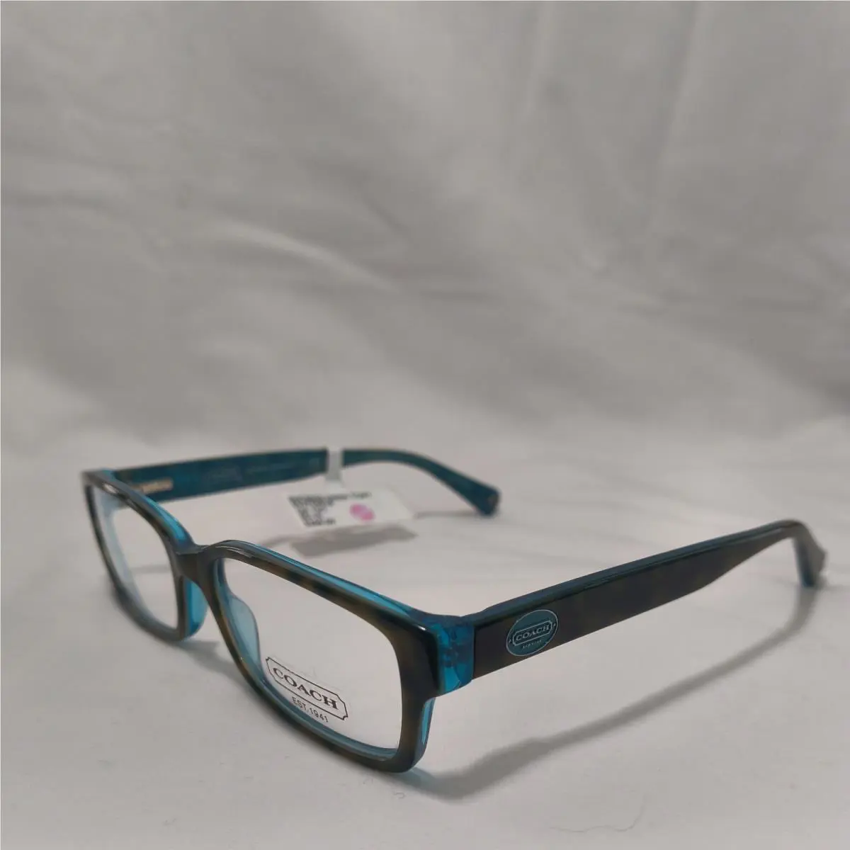 Coach Eyeglasses HC6040 5116 Tortoise Blue Full Rim Glasses 52MM