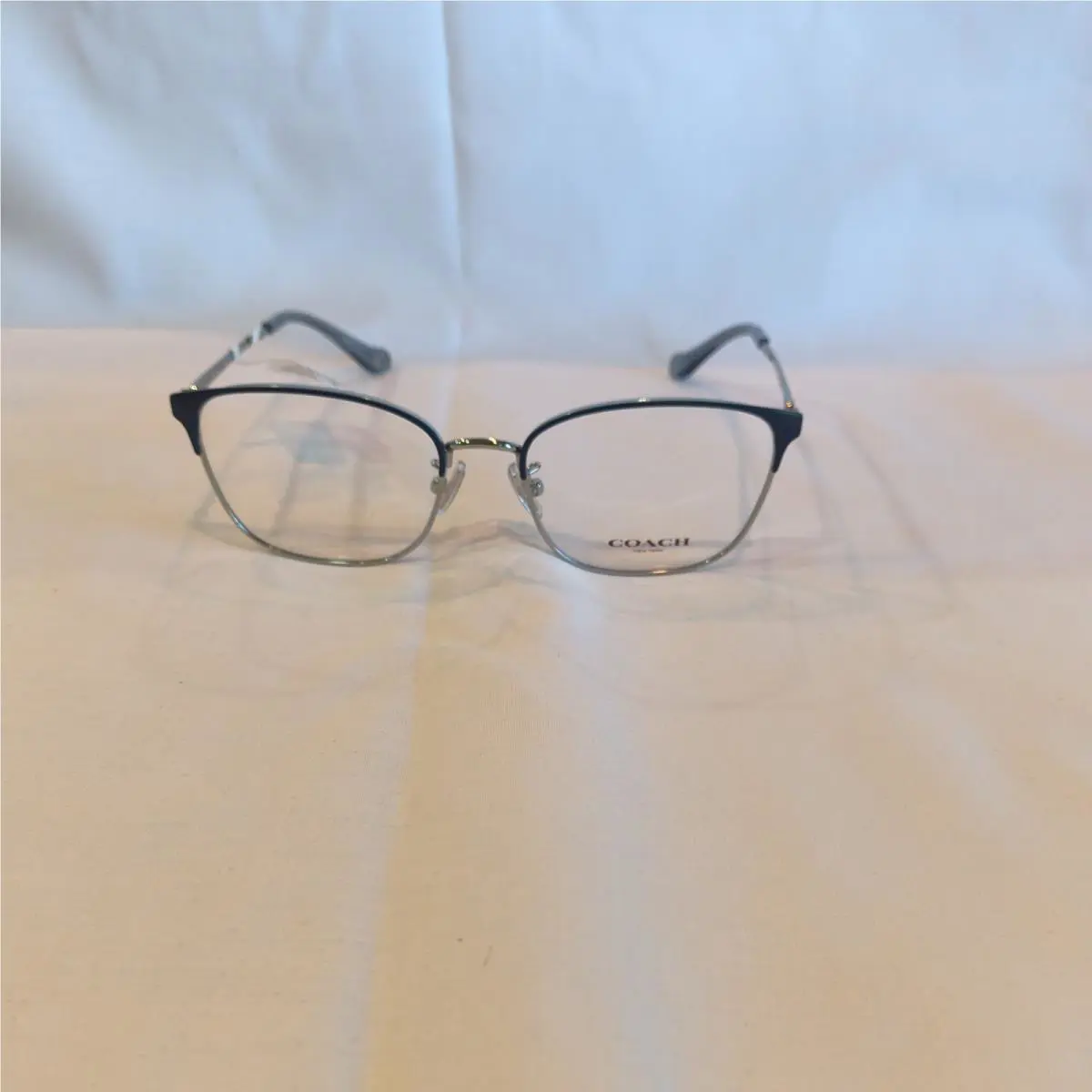 Coach HC 5135 9405 53-17-140 Satin Navy Blue Silver Eyeglasses K133