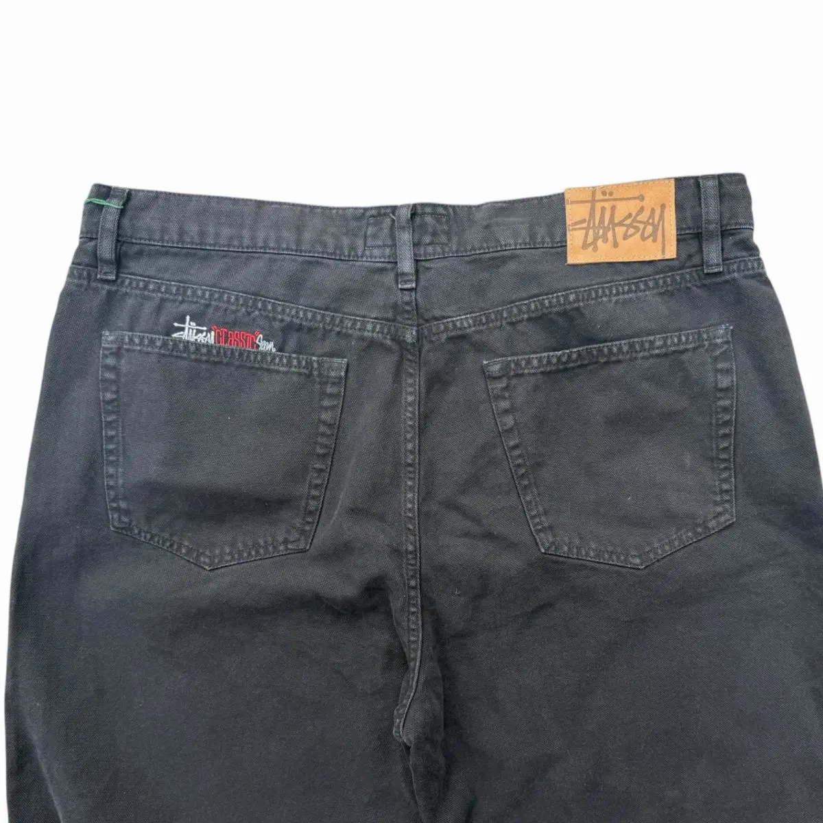 Stussy  clothing - STUSSY CLASSIC JEANS WASHED CANVAS - 116659 - Black (UPC: 0195292500342) 10