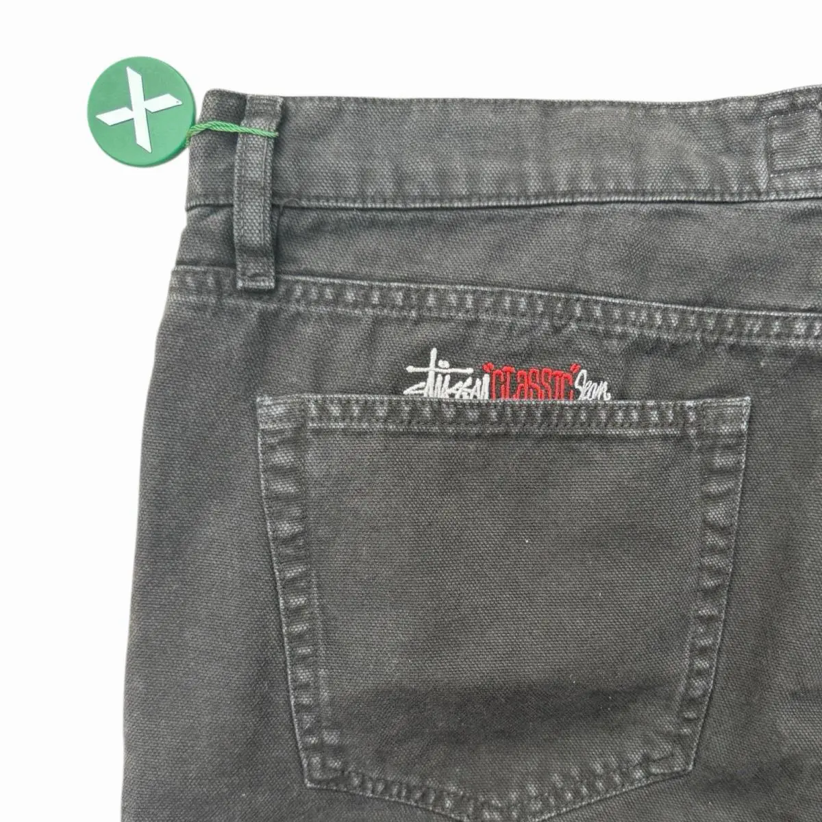 Stussy  clothing - STUSSY CLASSIC JEANS WASHED CANVAS - 116659 - Black (UPC: 0195292500342) 12