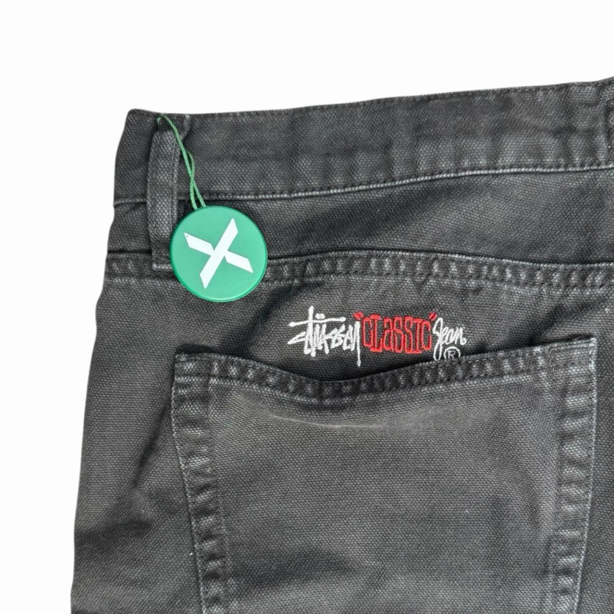 Stussy  clothing - STUSSY CLASSIC JEANS WASHED CANVAS - 116659 - Black (UPC: 0195292500342) 15