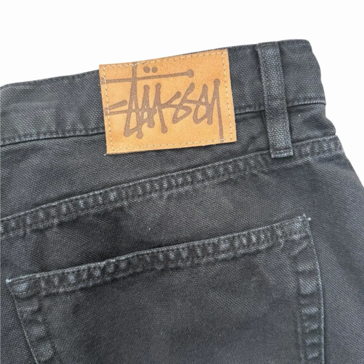 Stussy  clothing - STUSSY CLASSIC JEANS WASHED CANVAS - 116659 - Black (UPC: 0195292500342) 11