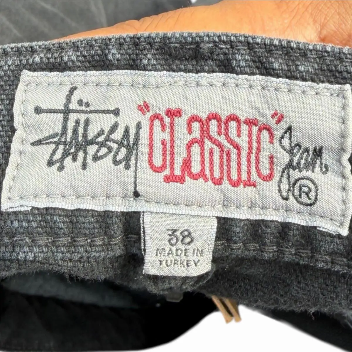 Stussy  clothing - STUSSY CLASSIC JEANS WASHED CANVAS - 116659 - Black (UPC: 0195292500342) 13