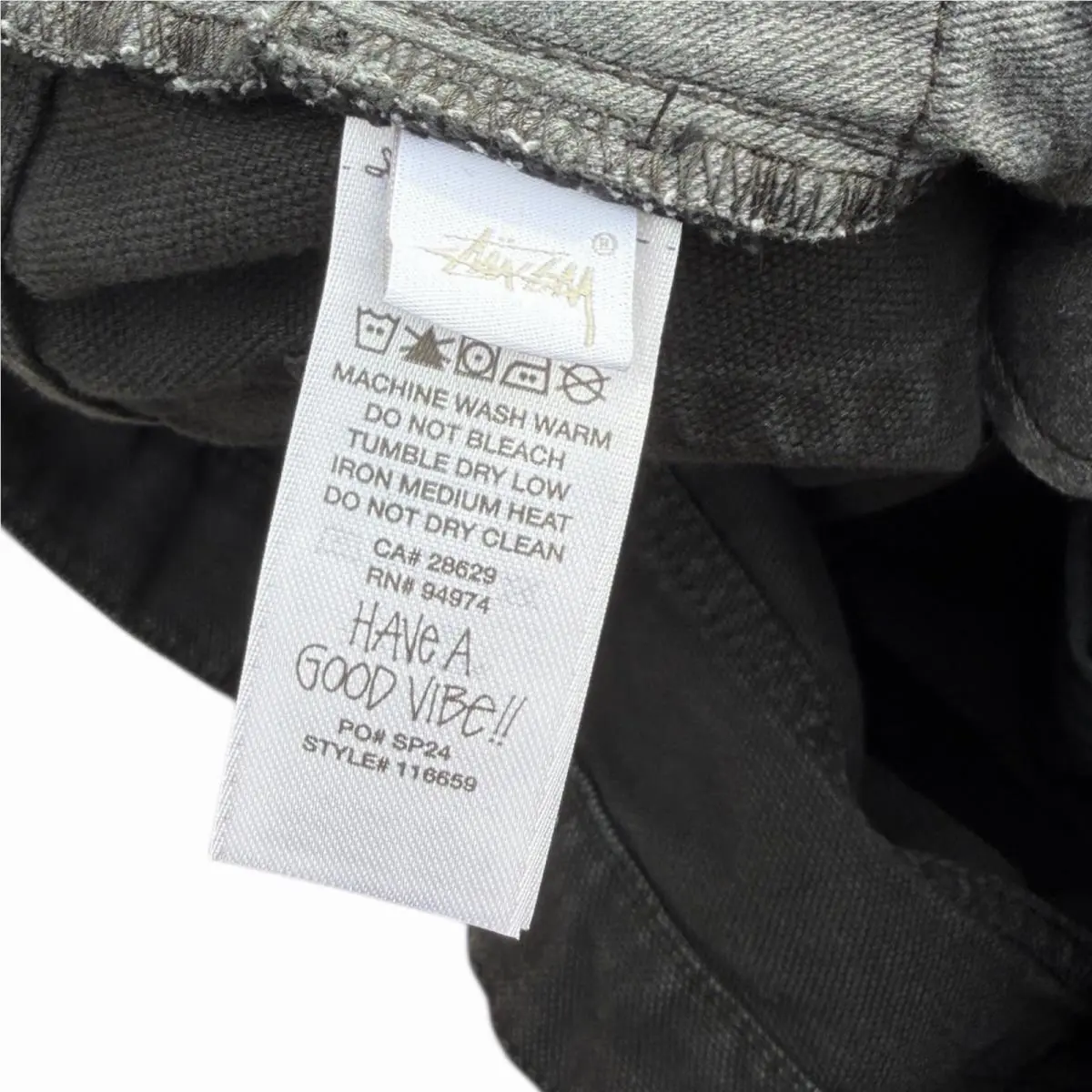 Stussy  clothing - STUSSY CLASSIC JEANS WASHED CANVAS - 116659 - Black (UPC: 0195292500342) 14