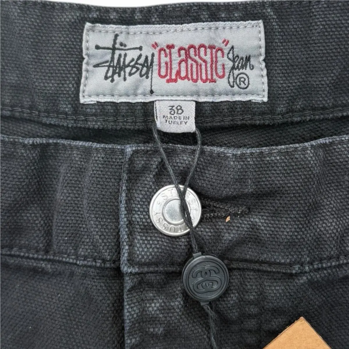 Stussy  clothing - STUSSY CLASSIC JEANS WASHED CANVAS - 116659 - Black (UPC: 0195292500342) 4