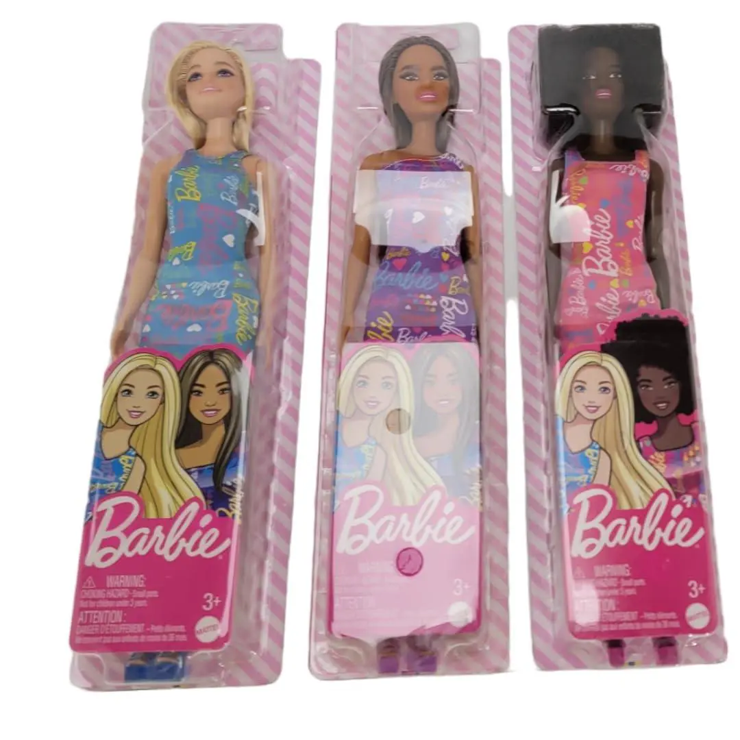 Barbie Fabulous Dolls with Signature Logo Dress Collector Bundle of 3