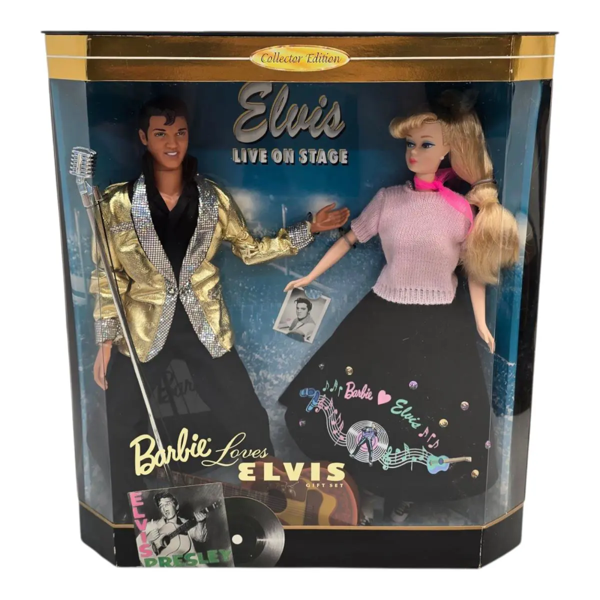 Barbie Loves Elvis Live On Stage Collector`s Edition 2 Doll Set 1996