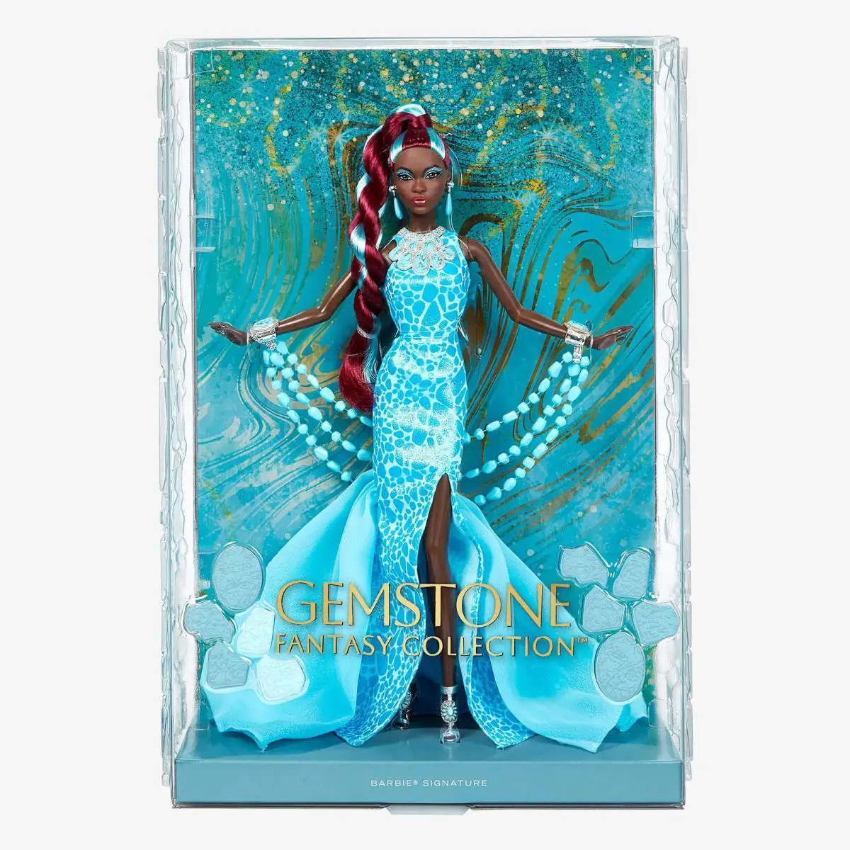 Barbie Signature Gemstone Fantasy Collection Turquoise Doll Simone AA HJX21