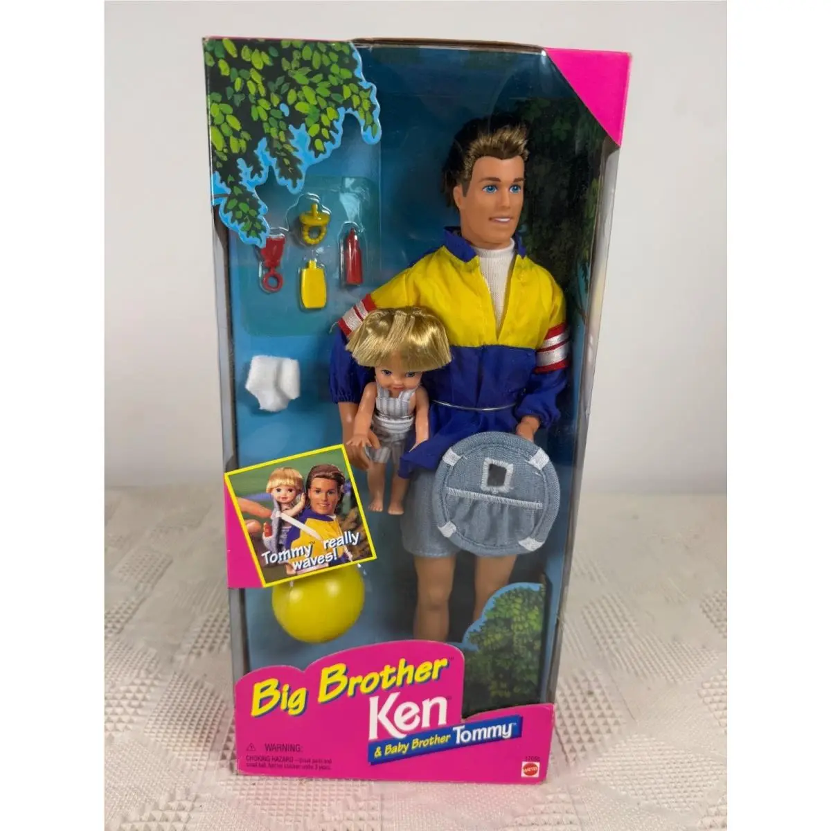 Big Brother Ken and Baby Brother Tommy Doll Set Vintage 1996 Mattel 17055