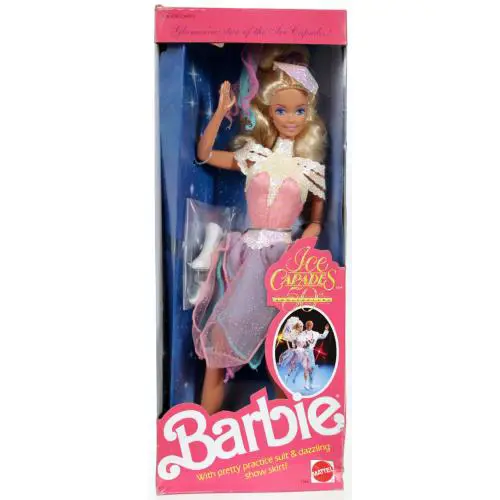 Vintage Barbie Ice Capades 50th Anniversary Doll 1989 Mattel Nrfb 7365
