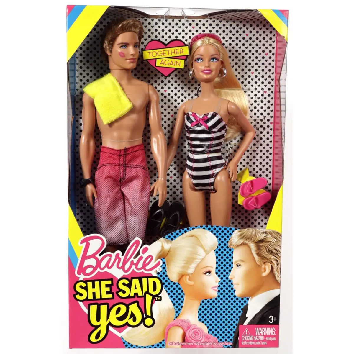Barbie and Ken She Said Yes Gift Set - T7431 Never Removed From Box 2010 Mattel