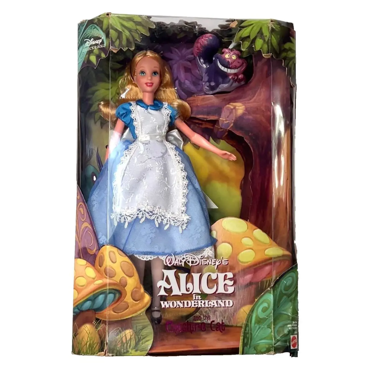 Walt Disney Alice In Wonderland Cheshire Cat Mattel 1999 Indonesia Worn Out Box