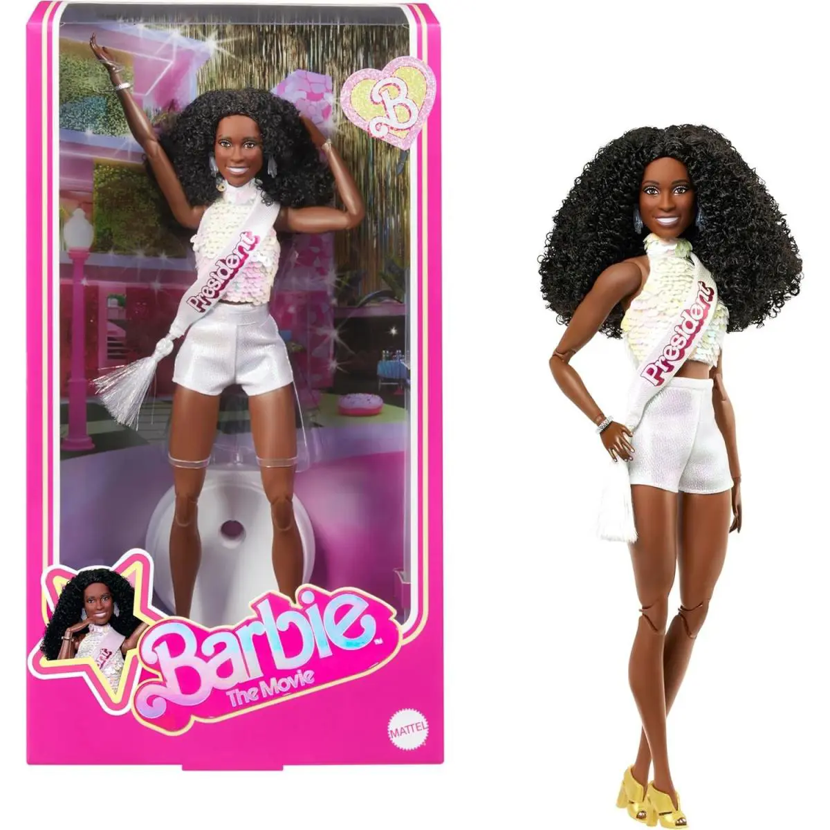Barbie The Movie President Collectible Doll Issa Rae as President