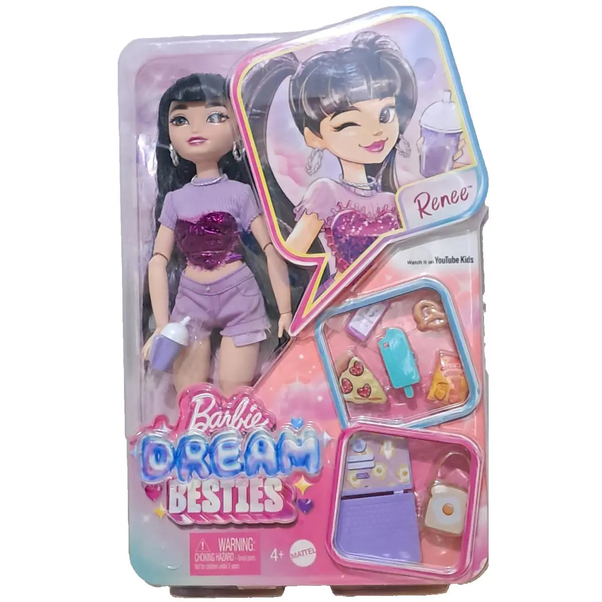 Barbie Dream Besties Renee Fashion Doll Accessories Holiday Gift
