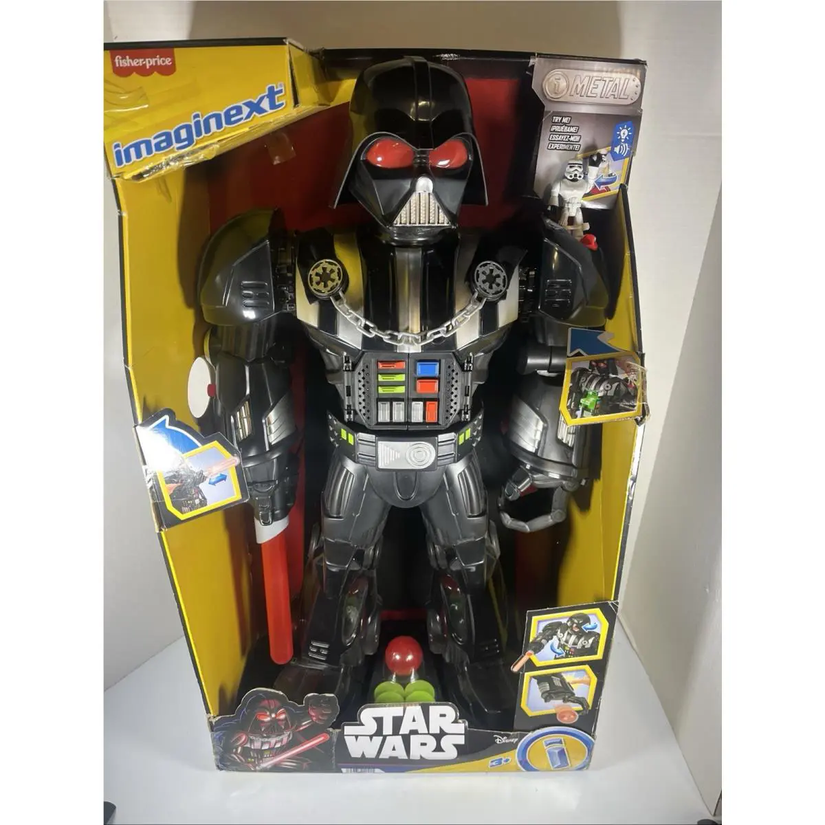 Imaginext HXG51 Star Wars Darth Vader Bot Action Figure W/stromtrooper Sound
