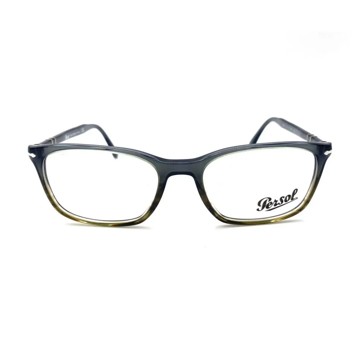 PO3189V Eyeglasses 1012 Gradient Grey Stripped Green with Demo Lens 53mm by Persol