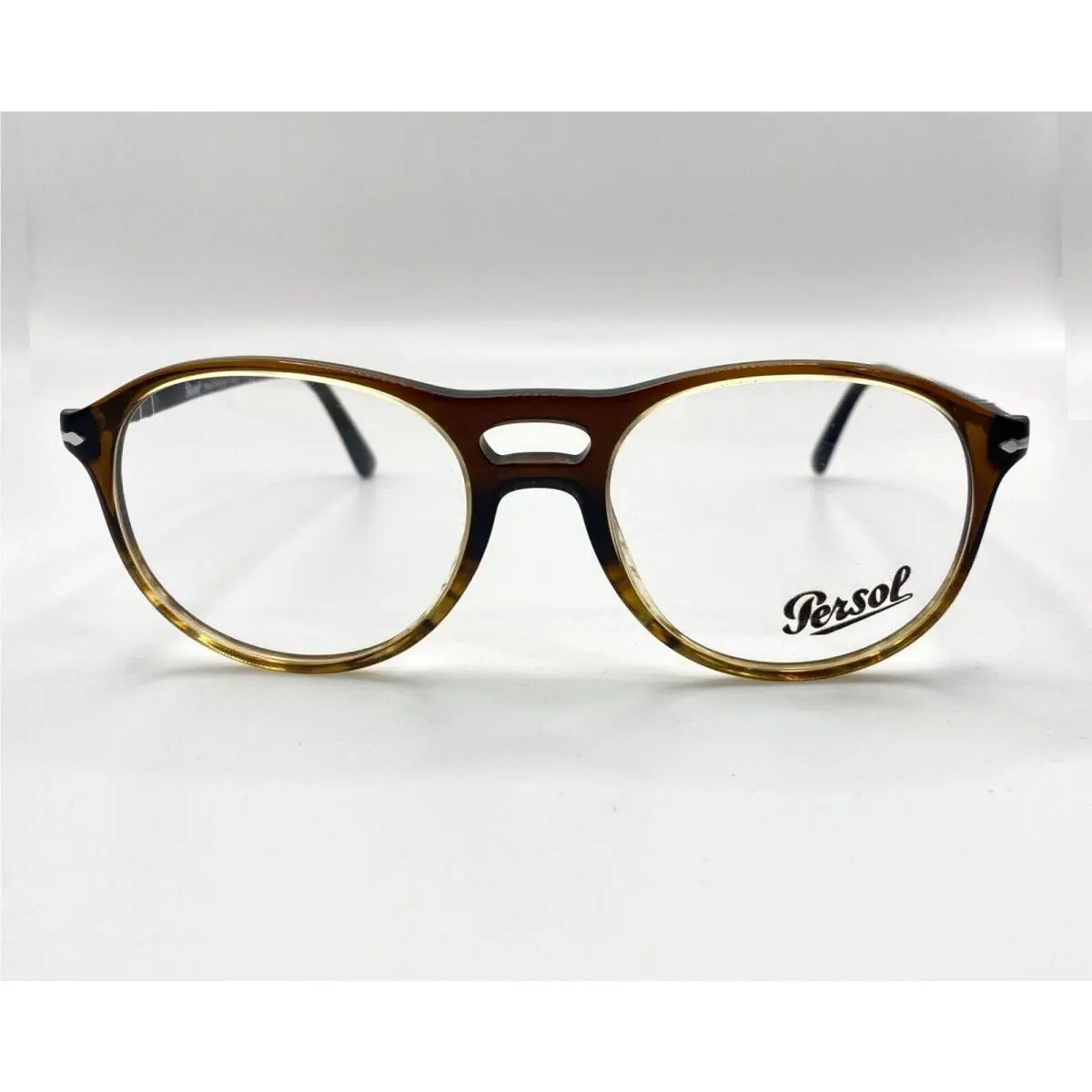 Persol PO3202V Eyeglasses 1026 Gradient Black/stripped with Demo Lens 53mm