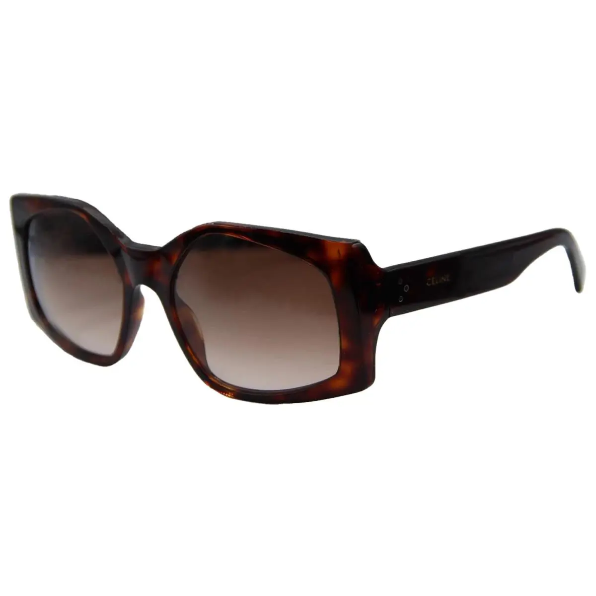Celine Paris Women`s Havana Buttrfly Sunglasses w Gradient Lens 40148I 52F Italy