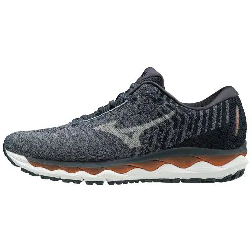 Mizuno Men`s Wave Sky Waveknit 3 Running Shoe Flinstone/vapor Blue - 411106.9ZVB - FLINTSTONE-VAPOR BLUE