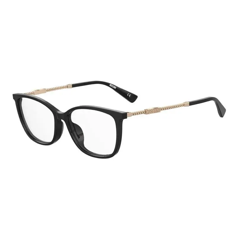 MOS616/F 0807 00 Black/gold 54mm Eyeglasses by Moschino