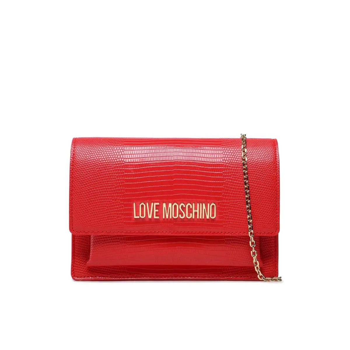 Love Moschino Chic Leather Shoulder Bag Red JC4095PP0GKP050