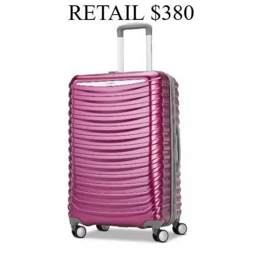 Spin Tech 6 Medium Check In Spinner Mauve Suitcase Luggage by Samsonite