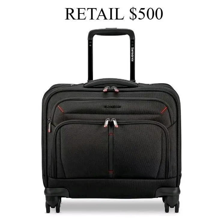 Samsonite Xenon 4.0 Mobile Office Spinner Black Suitcase Luggage