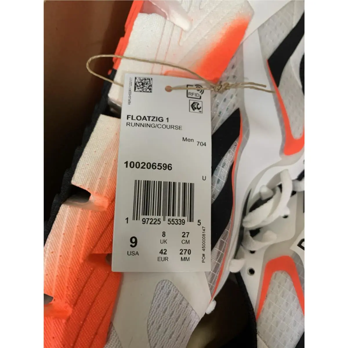 Reebok shoes - Reebok FloatZig - FloatZig - 100206596 - White, Manufacturer: Footwear White/Orange Flare/Core Black 5