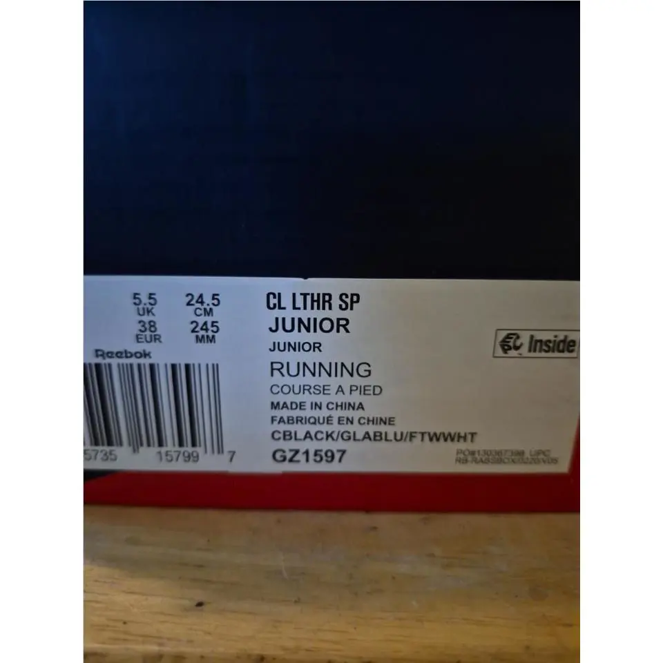 Reebok shoes - Black (UPC: 195735157997) 10