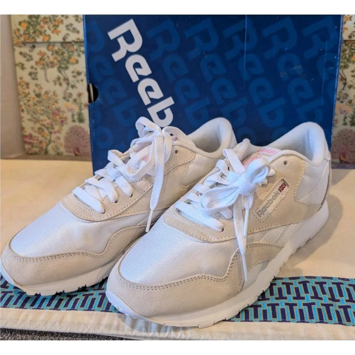 Reebok shoes - Reebok Classic Nylon - Classic Nylon - white/ light gray 9