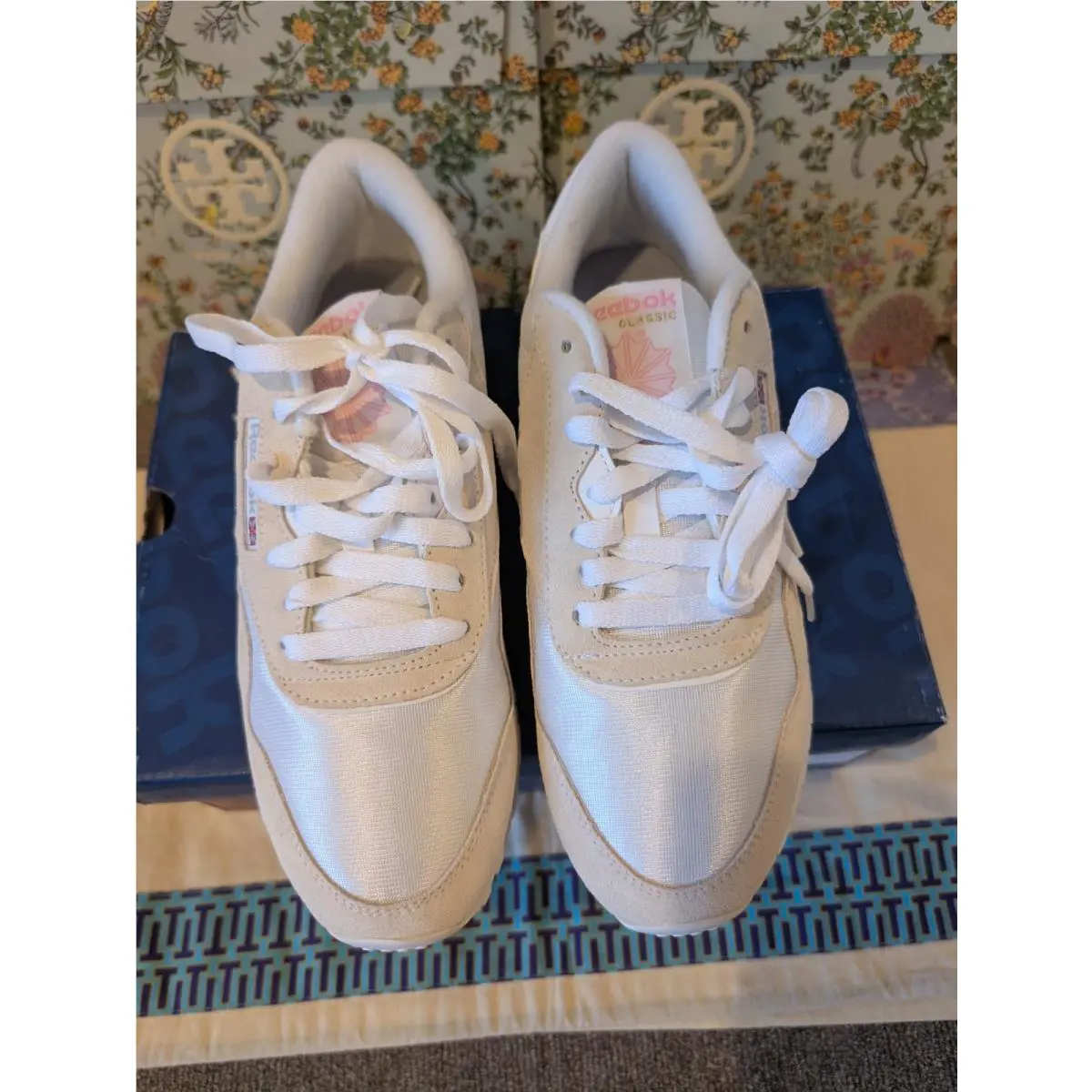 Reebok shoes - Reebok Classic Nylon - Classic Nylon - white/ light gray 10