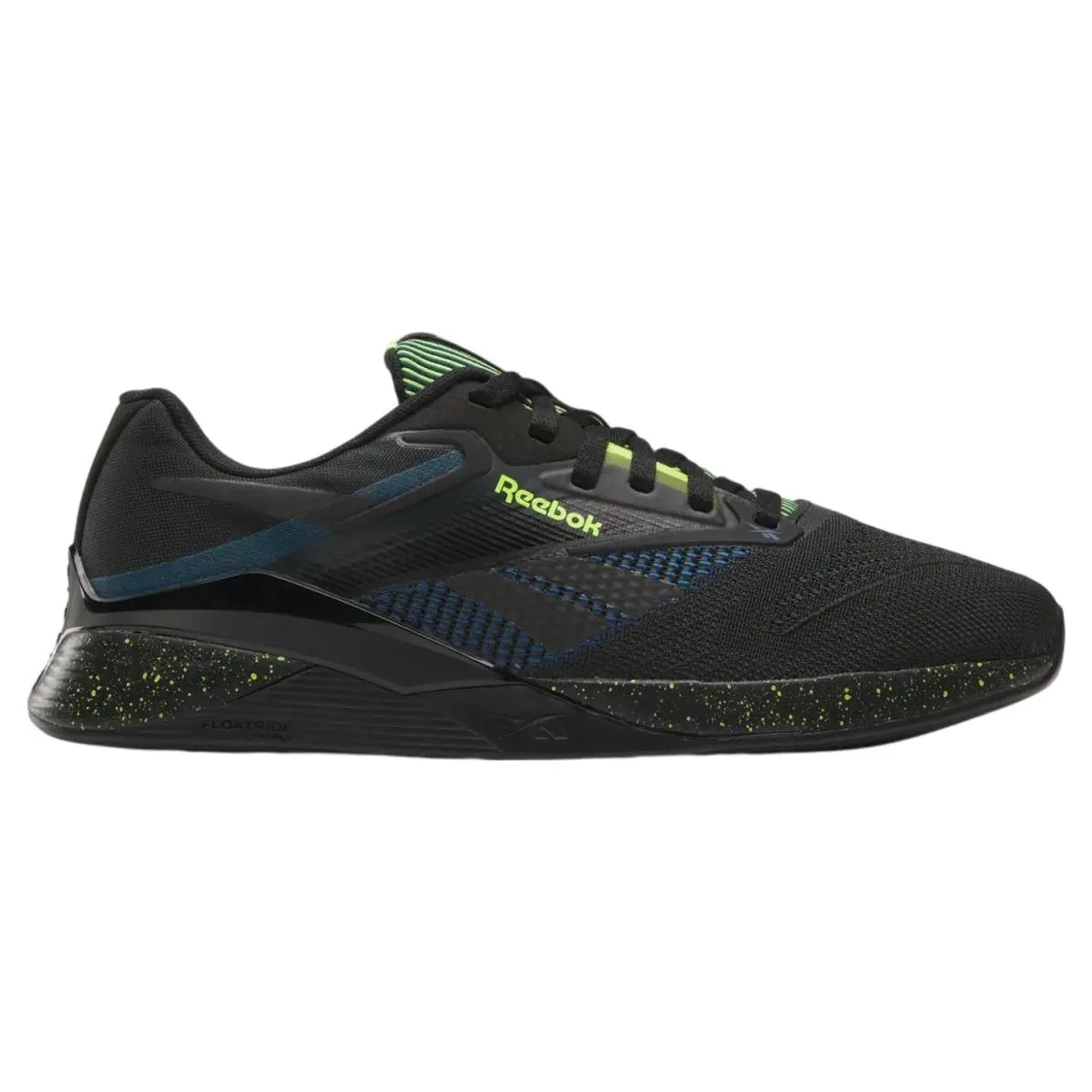 Reebok Nano X4 Training Men Shoes Size 11.5 Black Blue Yellow 100204678 Crossfit - Black