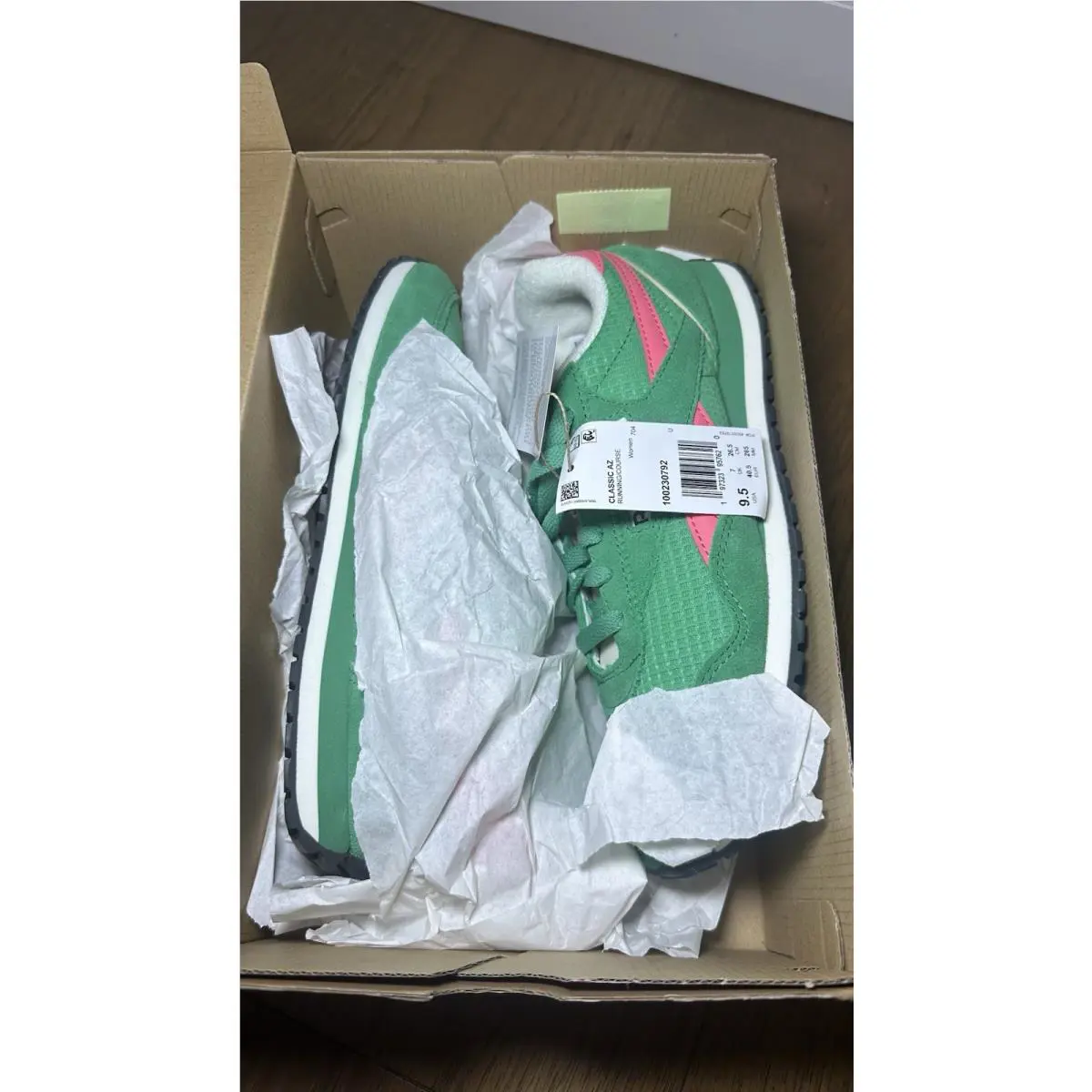 Reebok shoes - Reebok Classic - Classic - green/pink (UPC: 0197323957620) 7