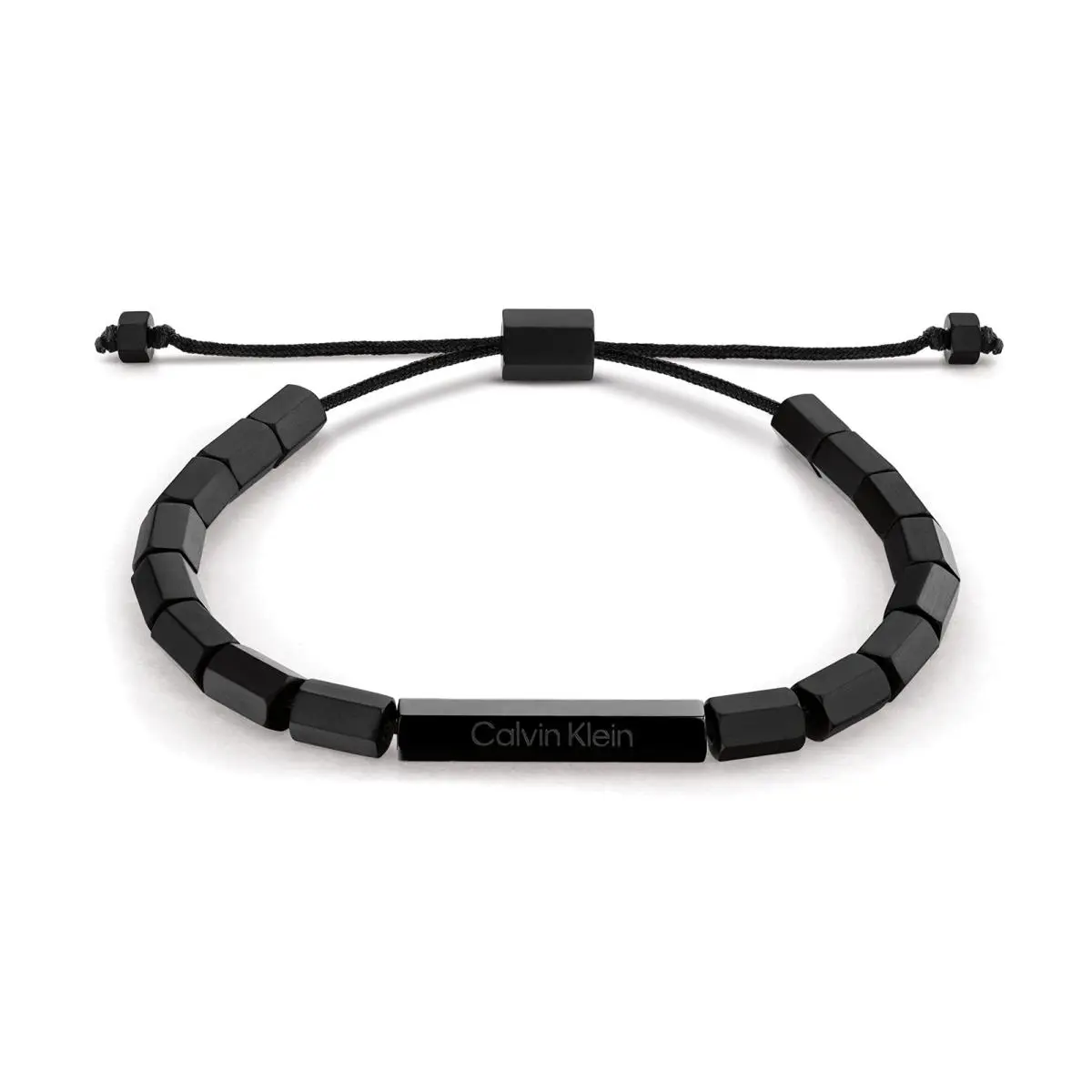 Calvin Klein Jewelry Men`s Metal Beaded Bracelet Color: Black Model: 35000276