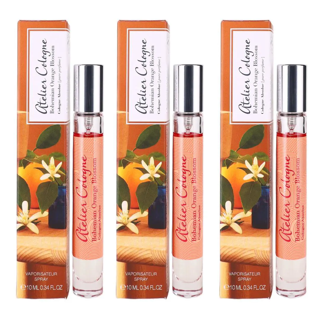 Bohemian Orange Blossom by Atelier Women Combo: Cologne Spray 1.02oz 3x0.34oz