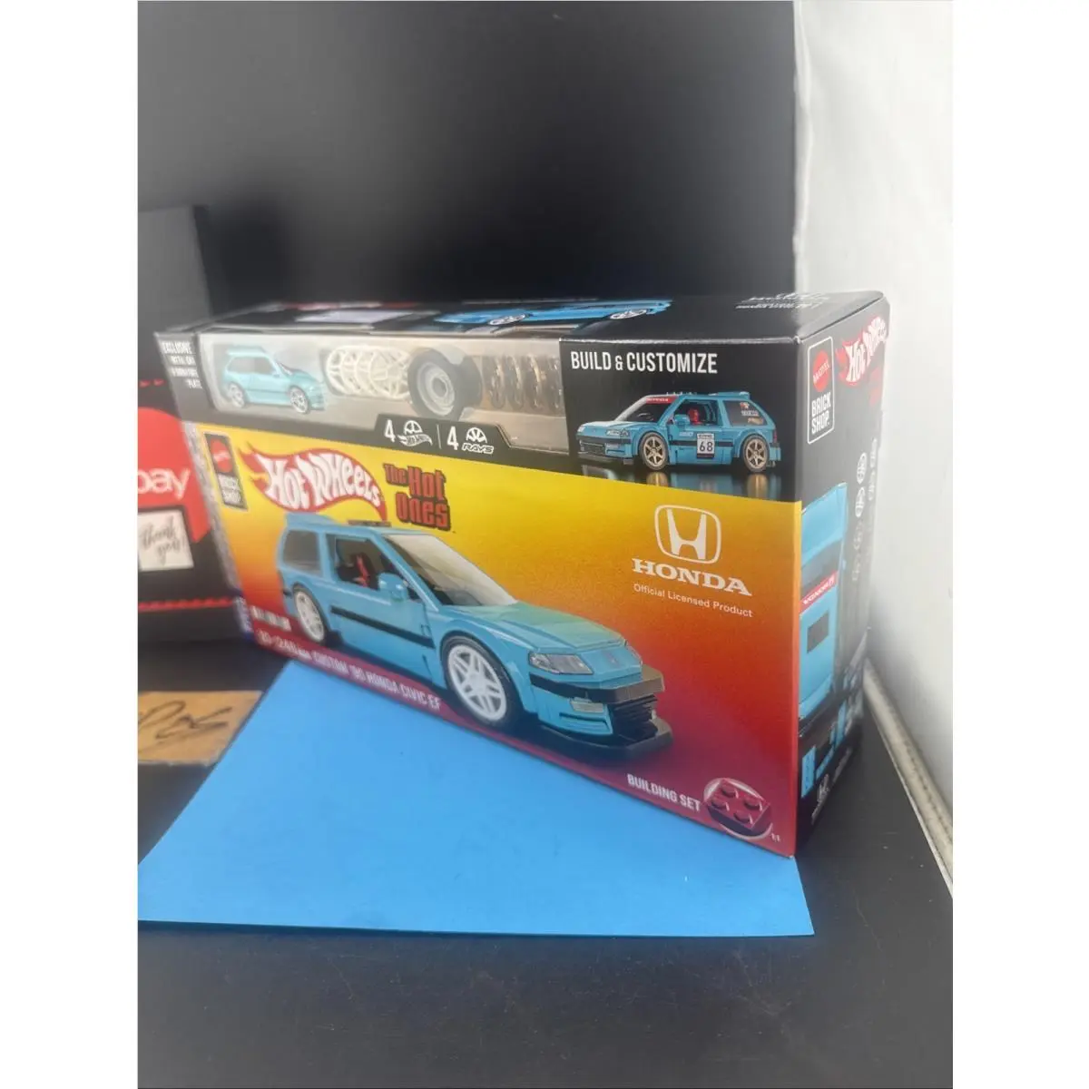 Hot Wheels Mattel Brick Shop Speed Series Custom `90 Honda Civic EF The Hot Ones