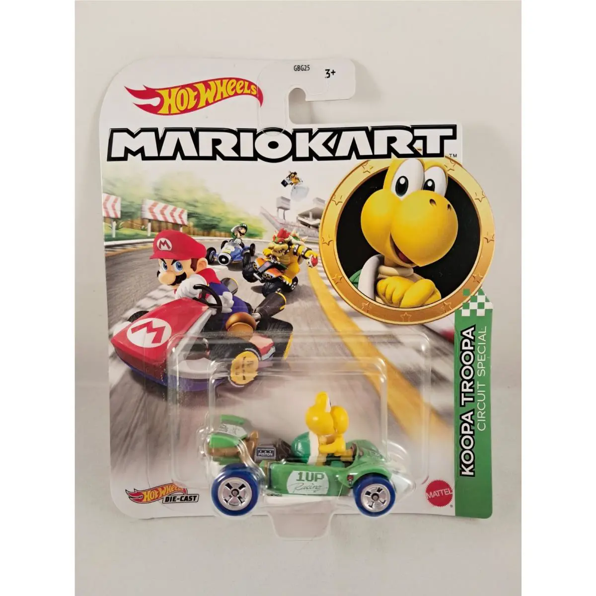 Mattel GGV85 Hot Wheels Mario Kart 1:64 Koopa Troopa Circuit Special Diecast