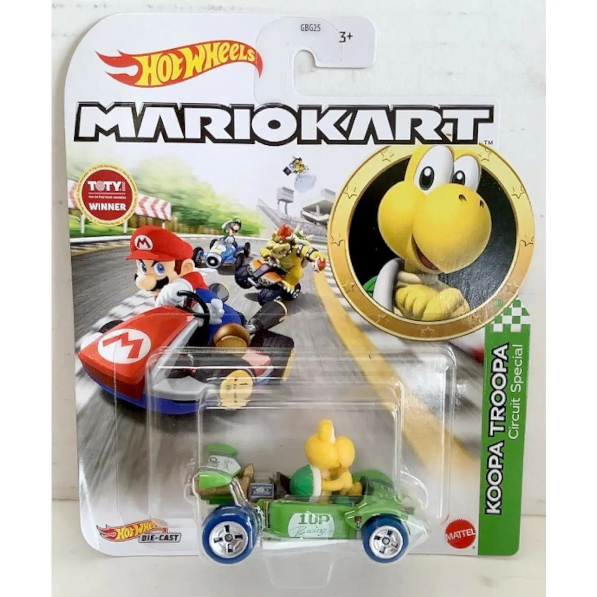 Mattel GGV85 Hot Wheels Mario Kart 1:64 Koopa Troopa Circuit Special Diecast