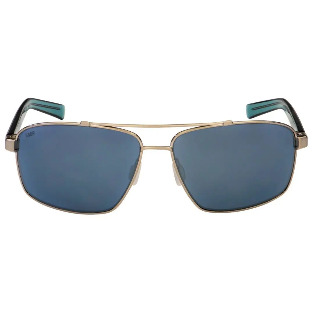 Costa Del Mar Flagler Sunglasses Brushed Silver/gray Silver Mirror 580Plastic