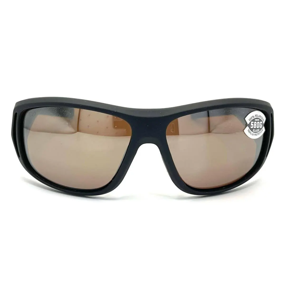 Costa Del Mar Montauk Sunglasses Matte Black Ultra/copper Silver Mirror 580Glass