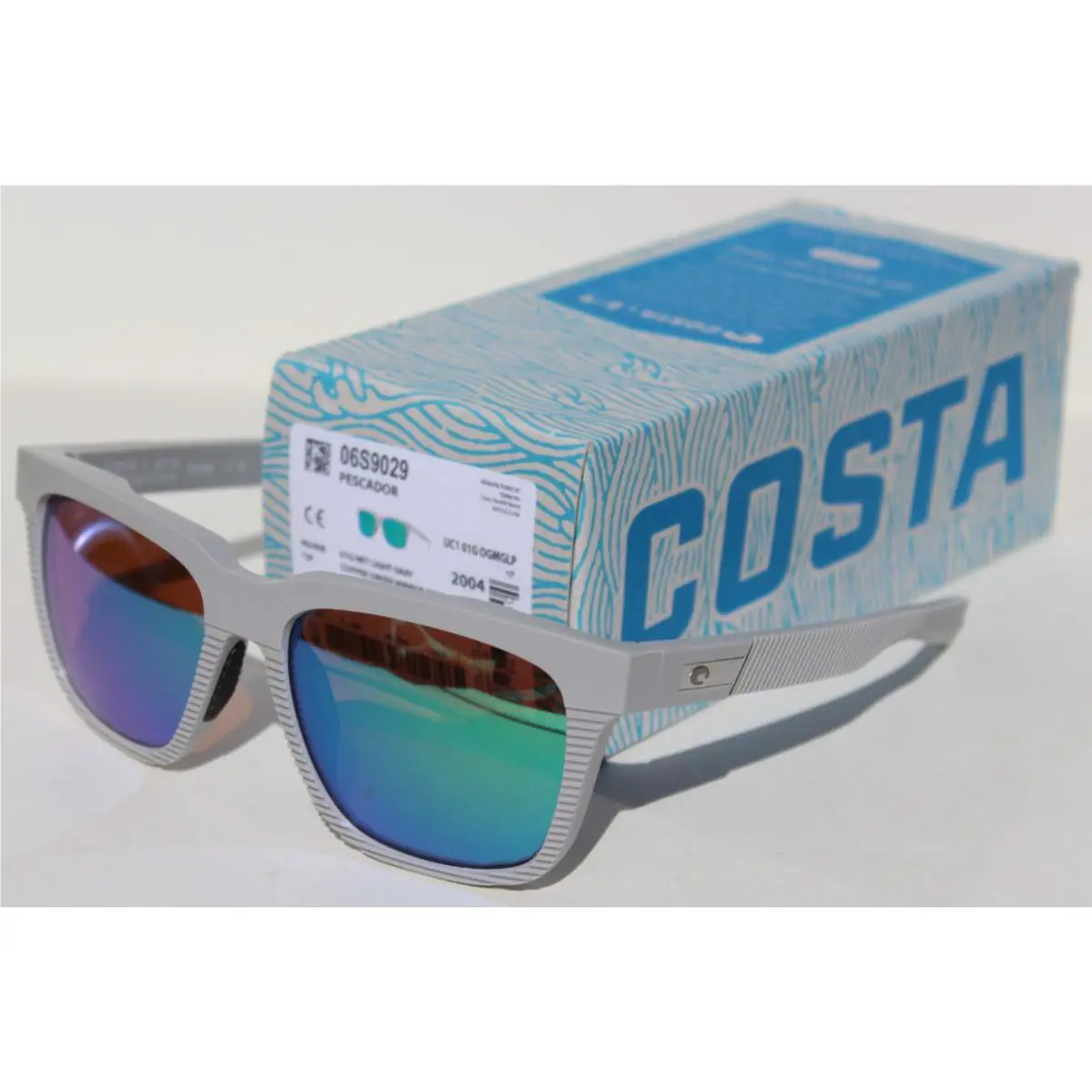 Costa Del Mar Pescador 580G Polarized Sunglasses Light Net Gray/green Mirror