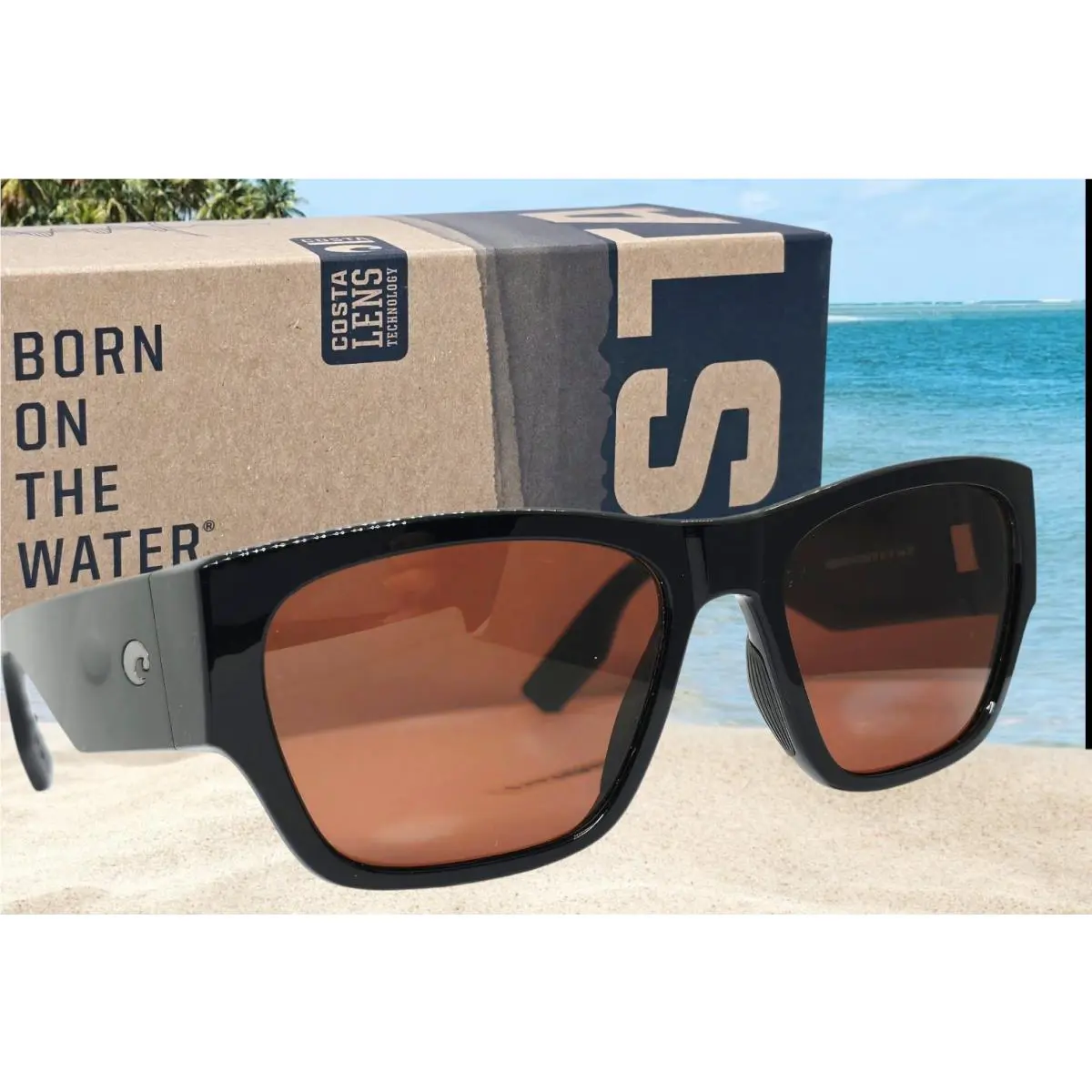 Costa Del Mar Shiny Black/copper Suenos Polarized 580P Sunglasses