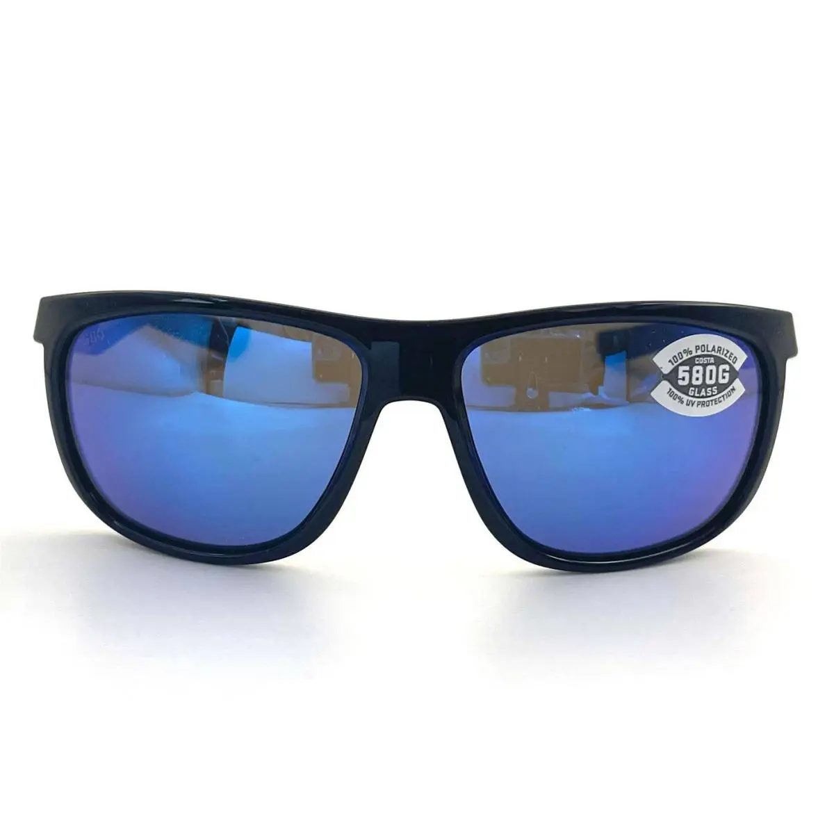 Costa Del Mar Kiwa Sunglasses Shiny Black/blue Mirror 580Glass