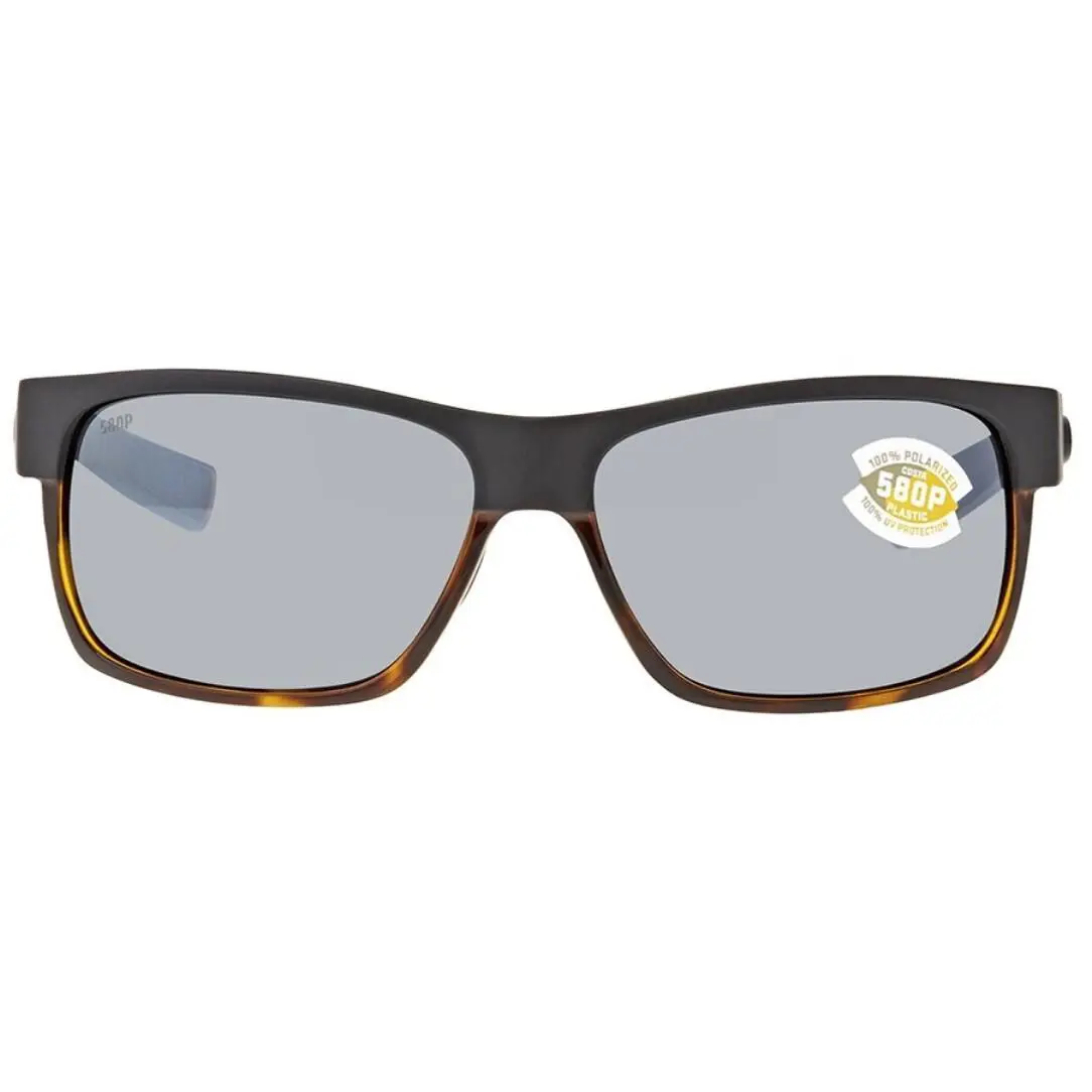 Costa Del Mar Half Moon Matte Black/shiny Tortoise/gray Silver Mirror 580Plastic