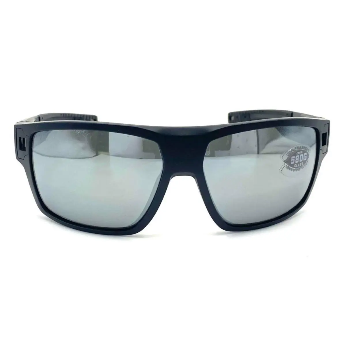 Costa Del Mar Diego Sunglasses Matte Black/gray Silver Mirror 580Glass
