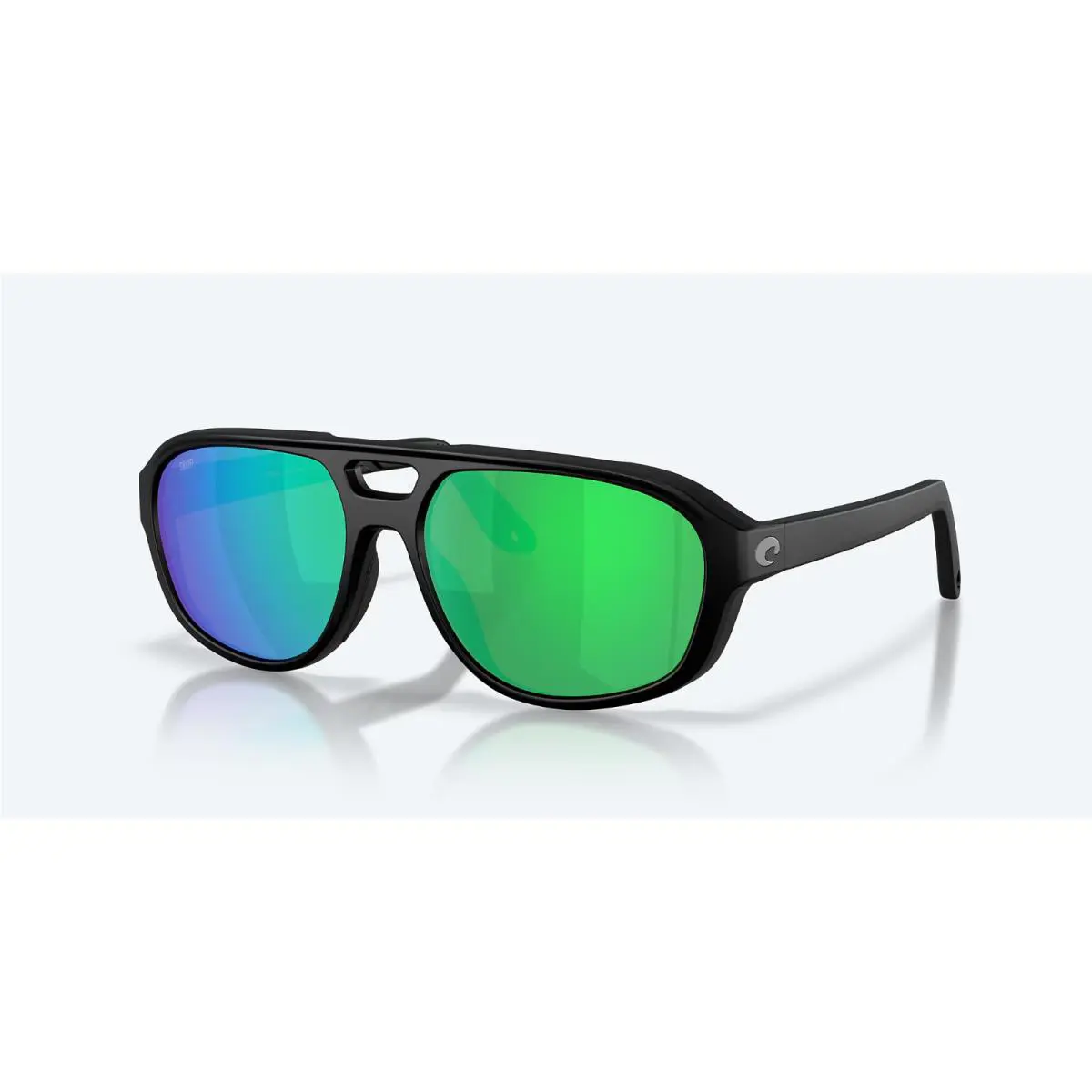 Costa Del Mar Sunglasses Street Heat Black / Green Mirror Polarized Plastic 580P