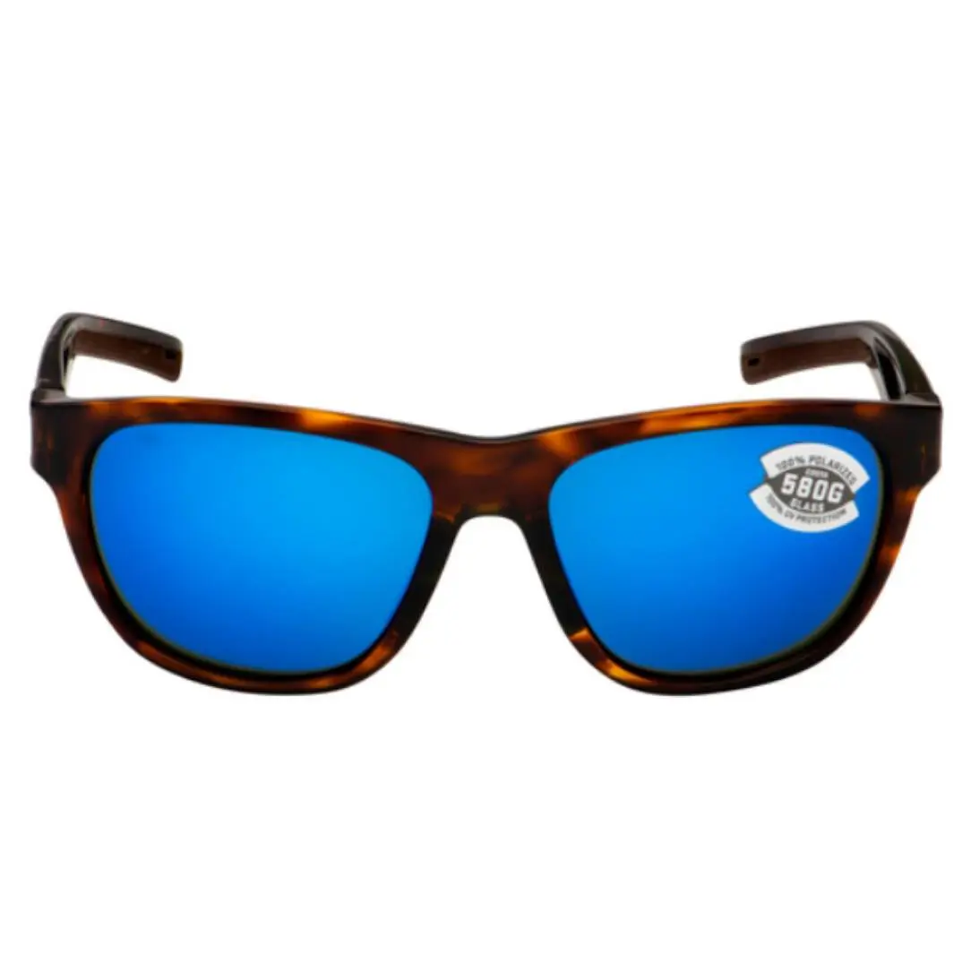 Costa Del Mar Bayside Sunglasses Shiny Tortoise/blue Mirror 580Glass - Frame: Shiny Tortoise, Lens: Blue Mirror 580Glass