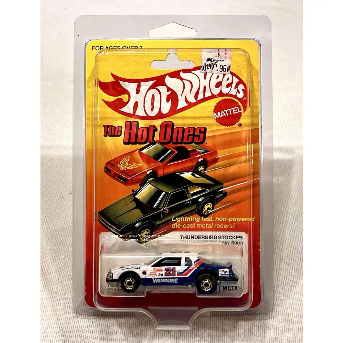 1980 s Hot Wheels Hot Ones Valvoline Thunderbird Stocker Moc 5900 Ford w/ Gho